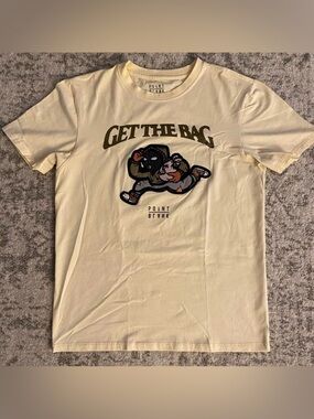 Point Blank Get The Bag Cream Tee Size Medium